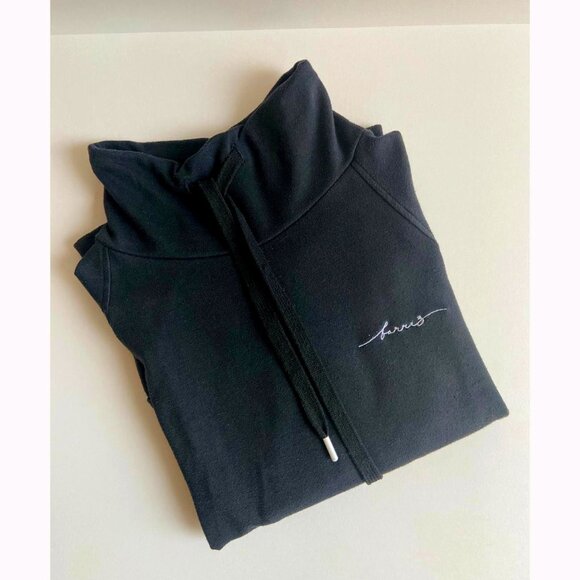 🆕 barre3 Women's Black Cowl Neck Sweatshirt - Picture 1 of 5